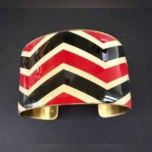 Mud Pie Gold Chevron Cuff Bracelet
